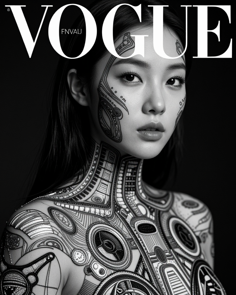 얼굴에 새겨진 패턴